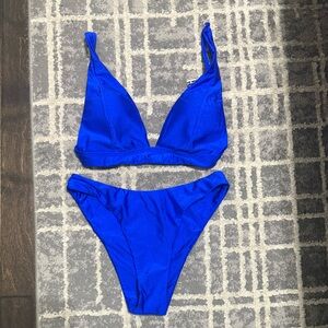 Vibrant Blue Bikini Set NEW small